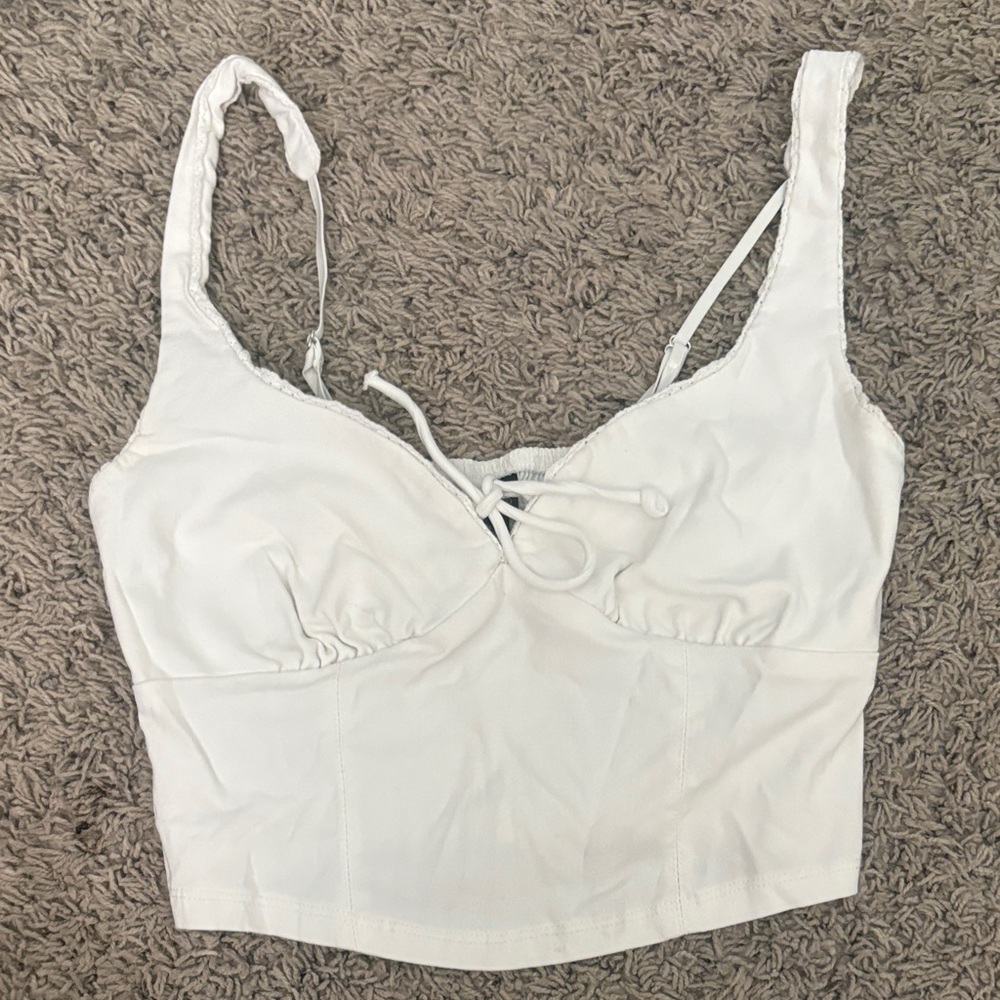 Wild Fable White Crop Top